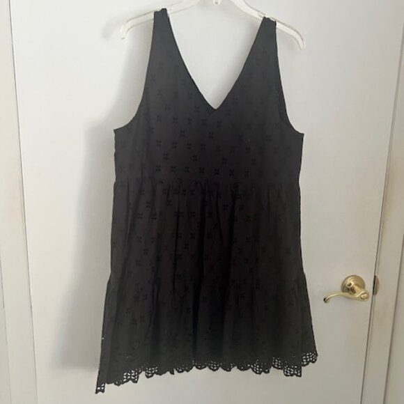 LOFT Eyelet Swing Dress L - Picture 3 of 9